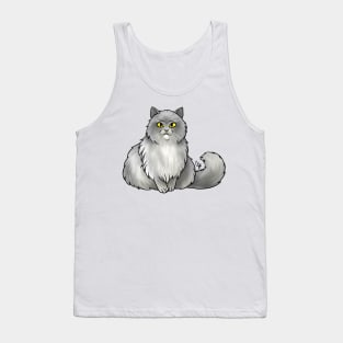 Cat - British Longhair - Gray Tank Top